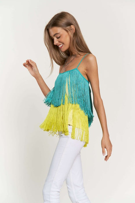 Fringe Overlay Top