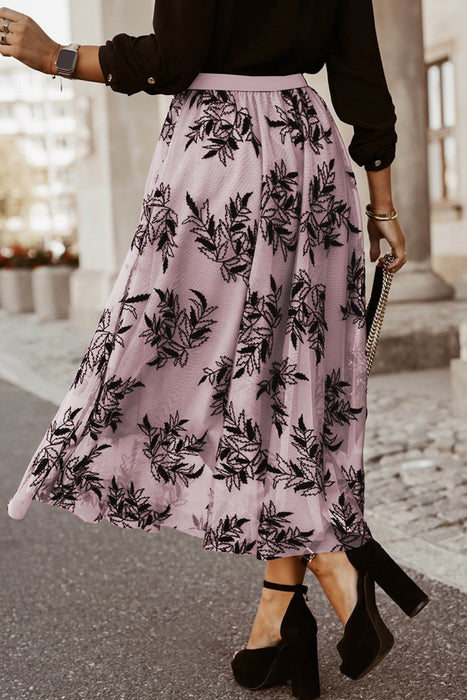 Embroidered Maxi Skirt