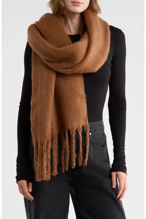 Brushed Knit Winter Scarf | Cozy Cold-Weather Wrap