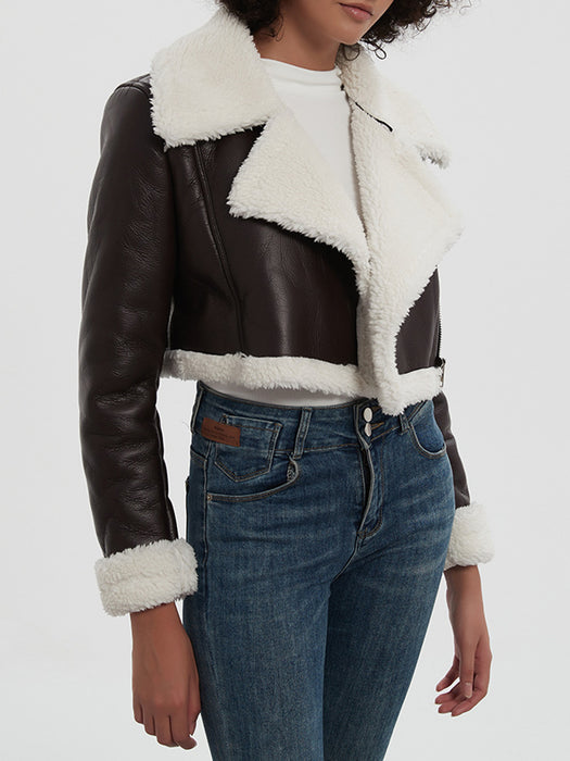 Women's Sherpa Cropped Jacket