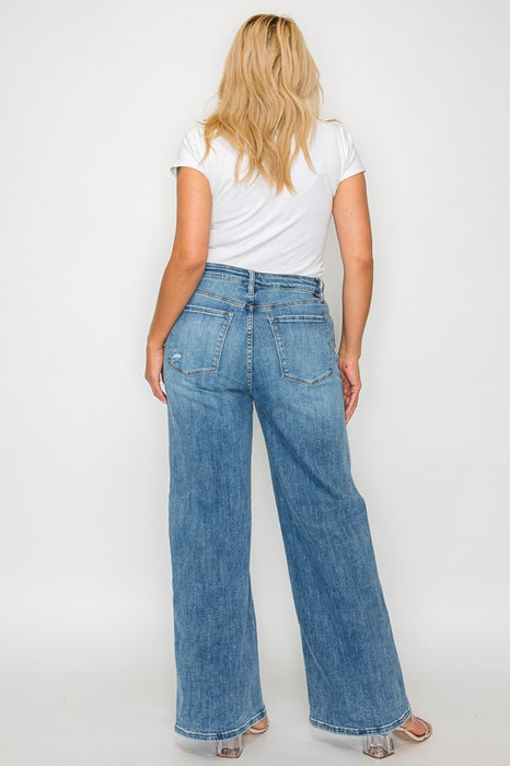 High Rise Wide Leg Jeans