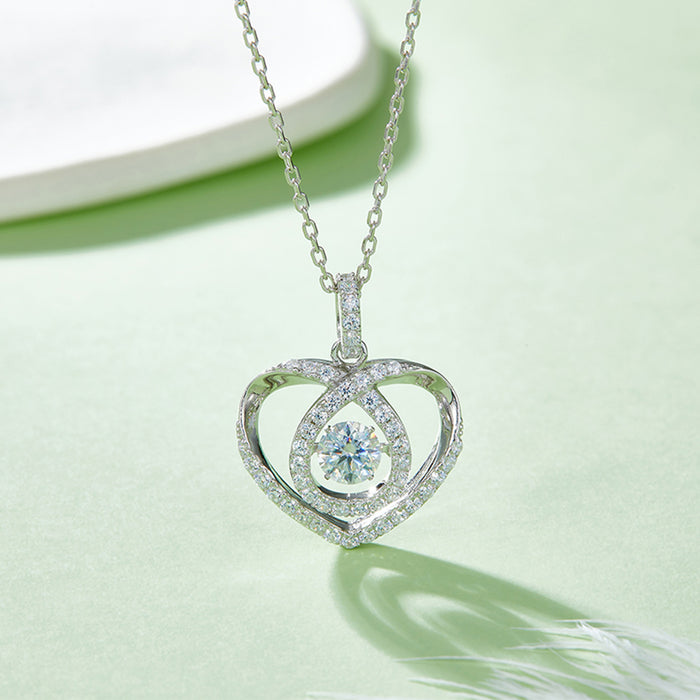 Moissanite  Heart Shape Necklace