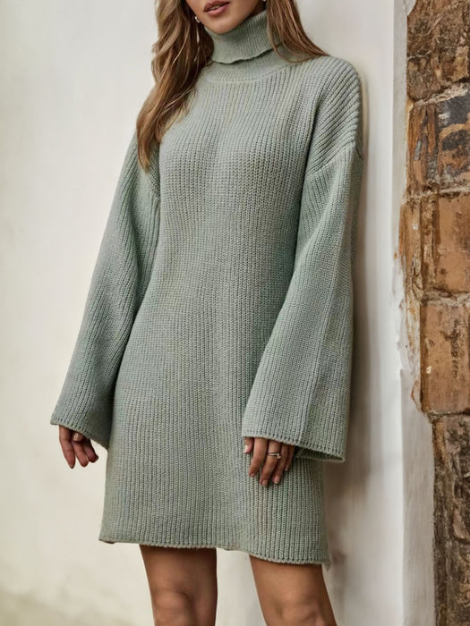 Turtleneck Sweater Dress