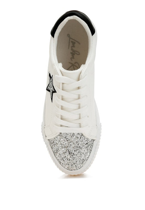 Glitter Patch Chunky Sneakers | Women