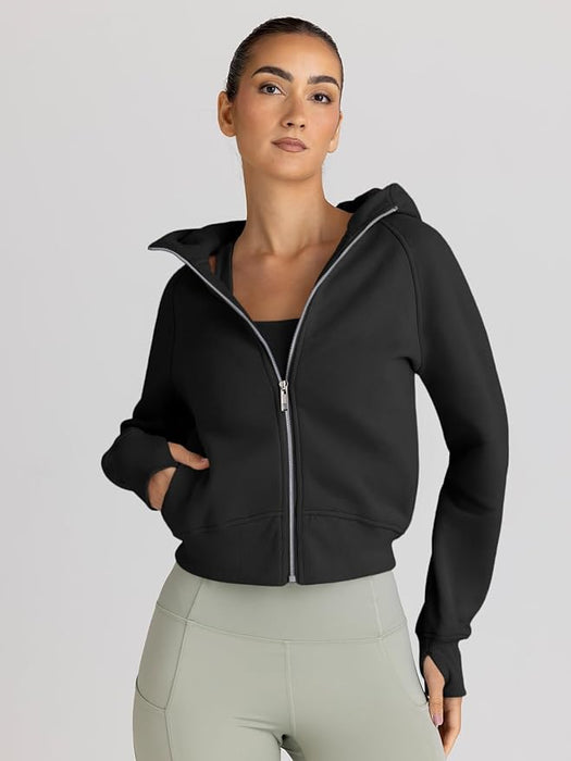 Women's Full-Zip Hoodie | Black