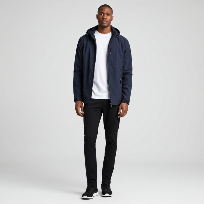 Men's  Lightweight Hooded Windproof Jacket