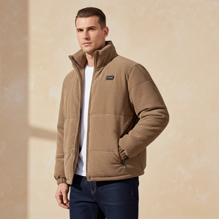 Men's Corduroy Down Coat