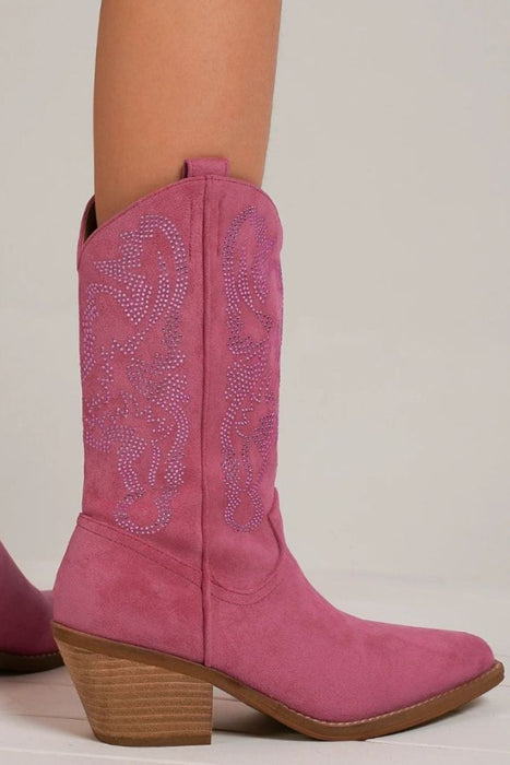 Pink Rhinestone Cowgirl Boots | Women