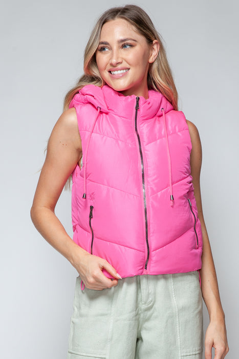 Quilted Hooded Vest