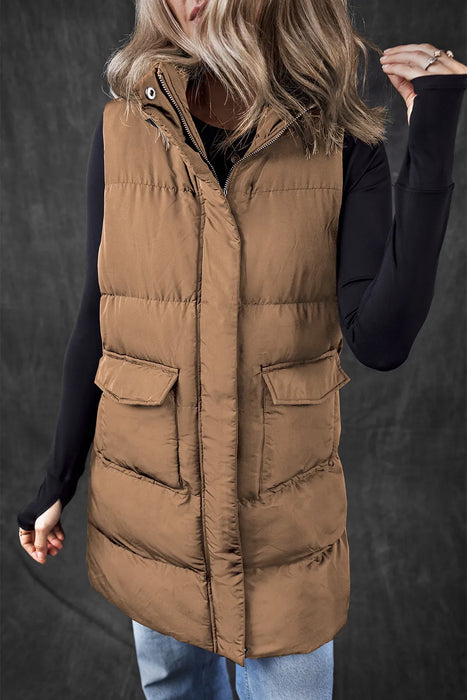 Long Puffer Vests