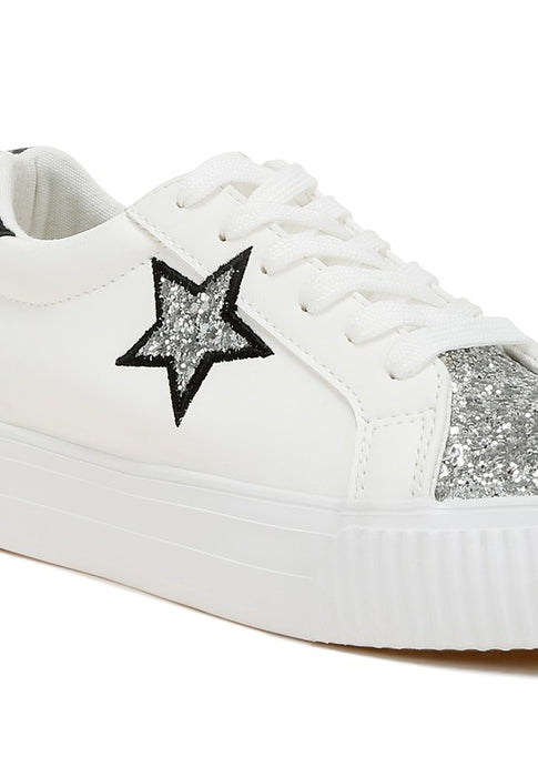 Glitter Patch Chunky Sneakers | Women