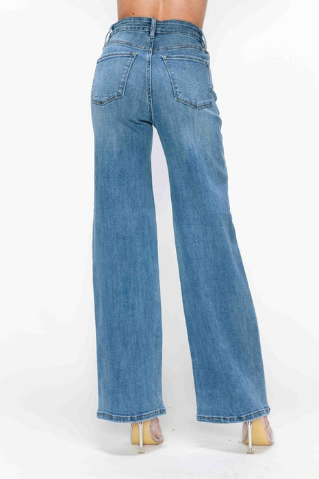 High Rise Wide Leg Jeans