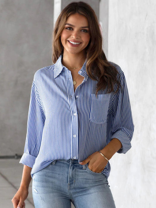 Striped Collared Shirt