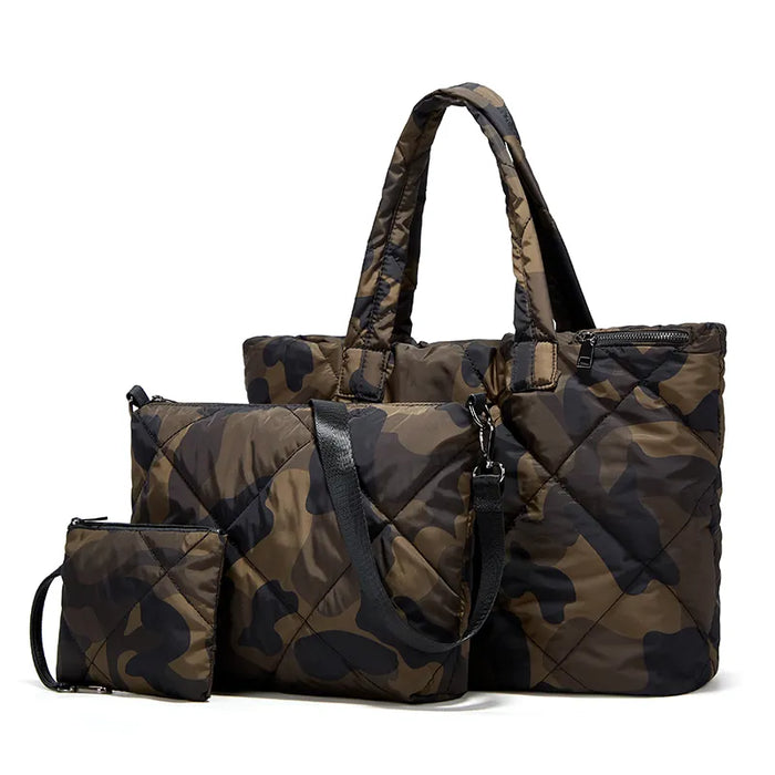 Keyo & Co. Extra Large Puffer Quilted Tote