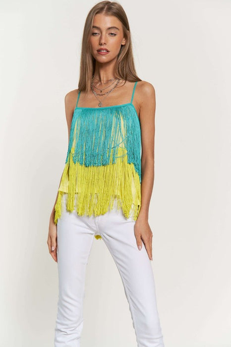 Fringe Overlay Top