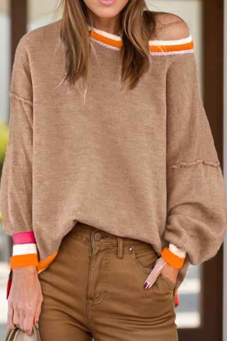 Round Neck Long Sleeve Sweater