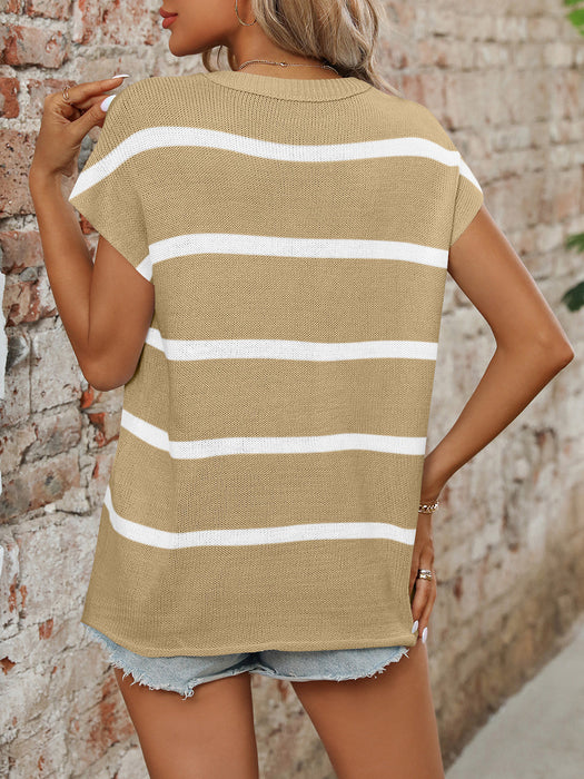 Short Sleeve Knit Top