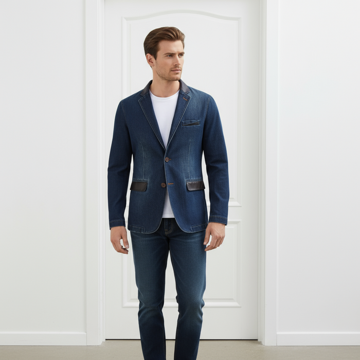 Men's Denim Sports Jacket Blazer