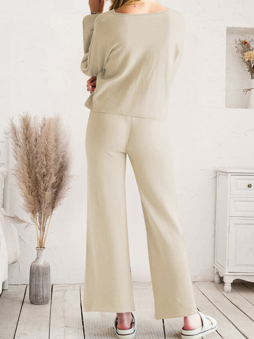 Lounge Top and Drawstring Pants Set | Luxury Loungewear