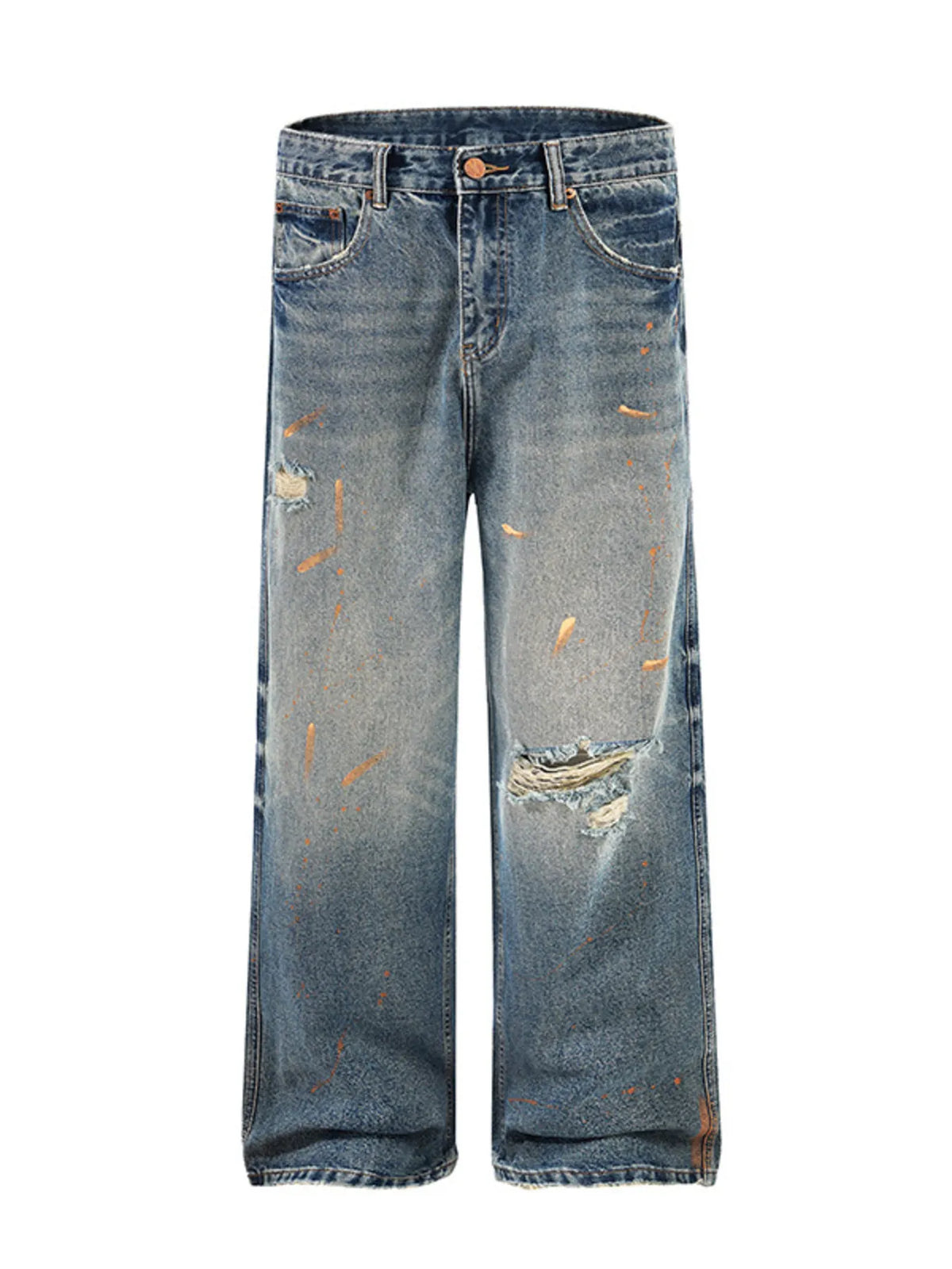 Men's Distressed Wide Leg Vintage Jeans — Keyo & Co.