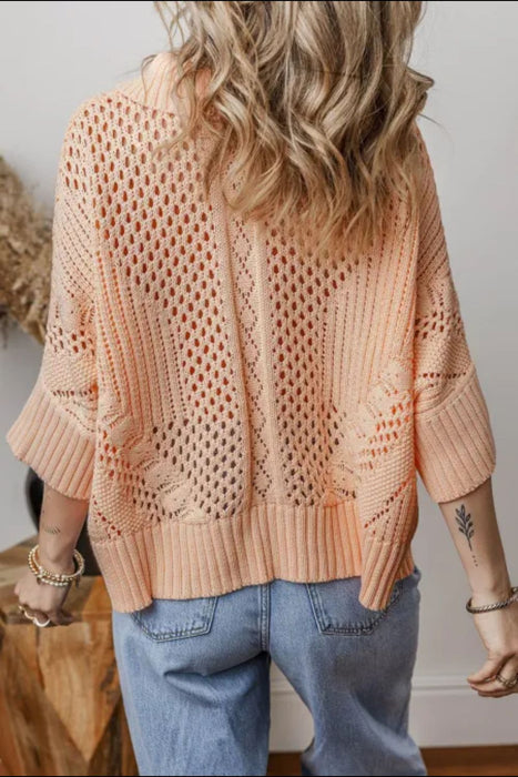 Three-Quarter Sleeve Sweater