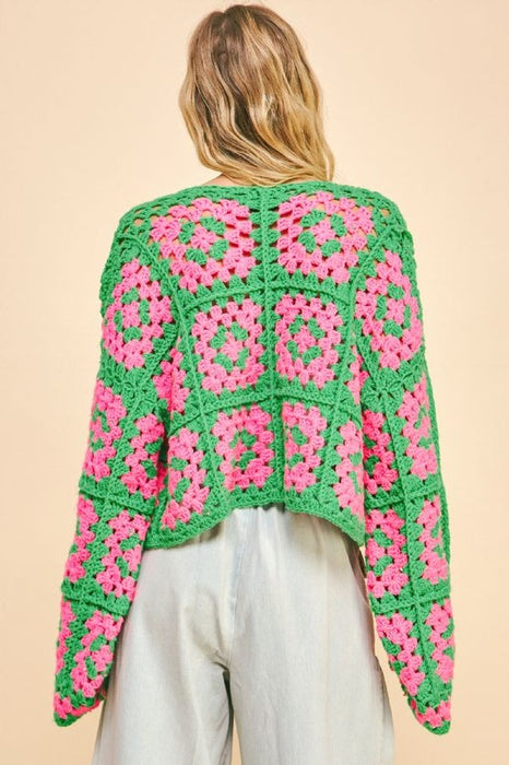 Flower Crochet Cardigan