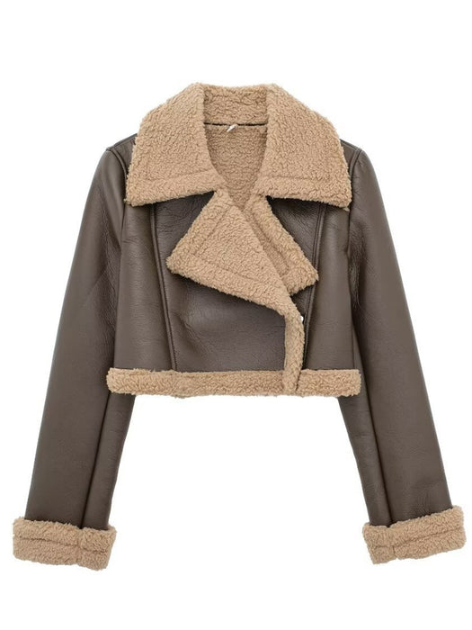 Women's Sherpa Cropped Jacket