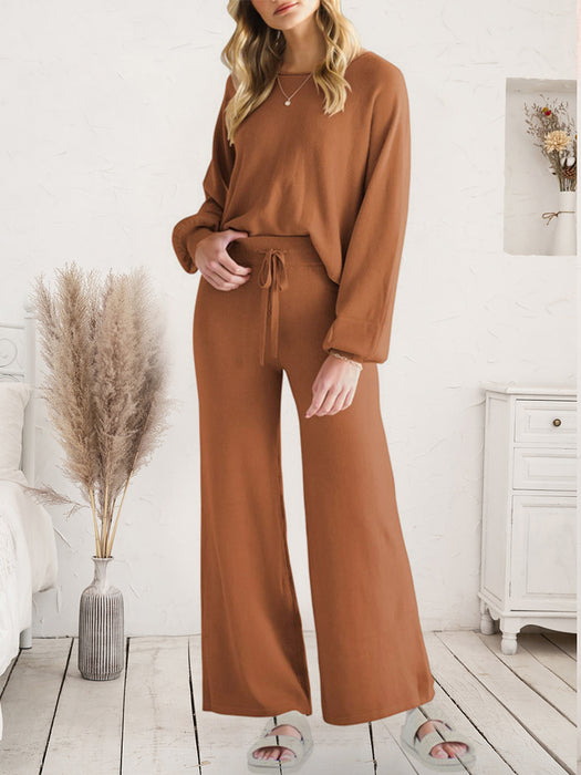 Lounge Top and Drawstring Pants Set | Luxury Loungewear