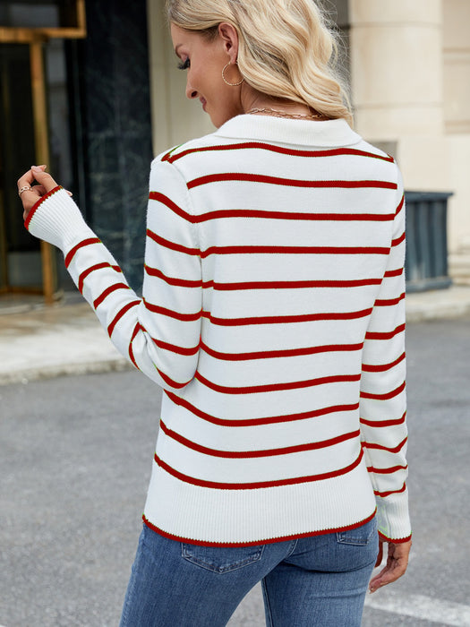 Striped Long Sleeve Sweater