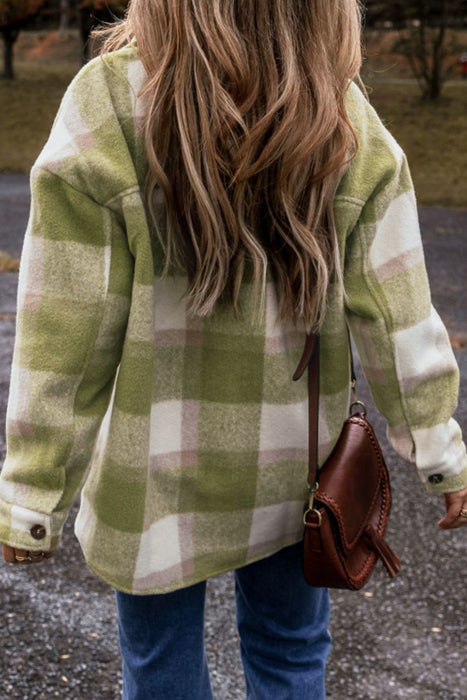 Pocketed Plaid Shirt