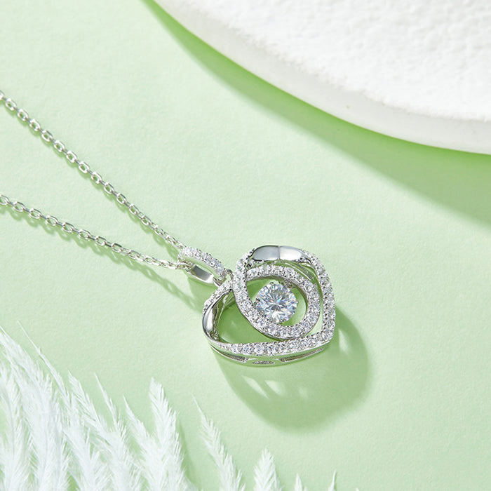 Moissanite  Heart Shape Necklace