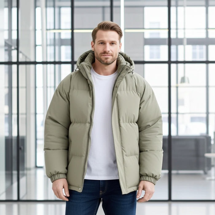 Men's  Puffer Hooded Jacket