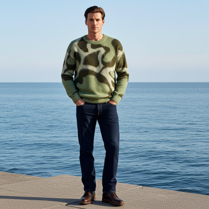 Men's Abstract Knit Sweater