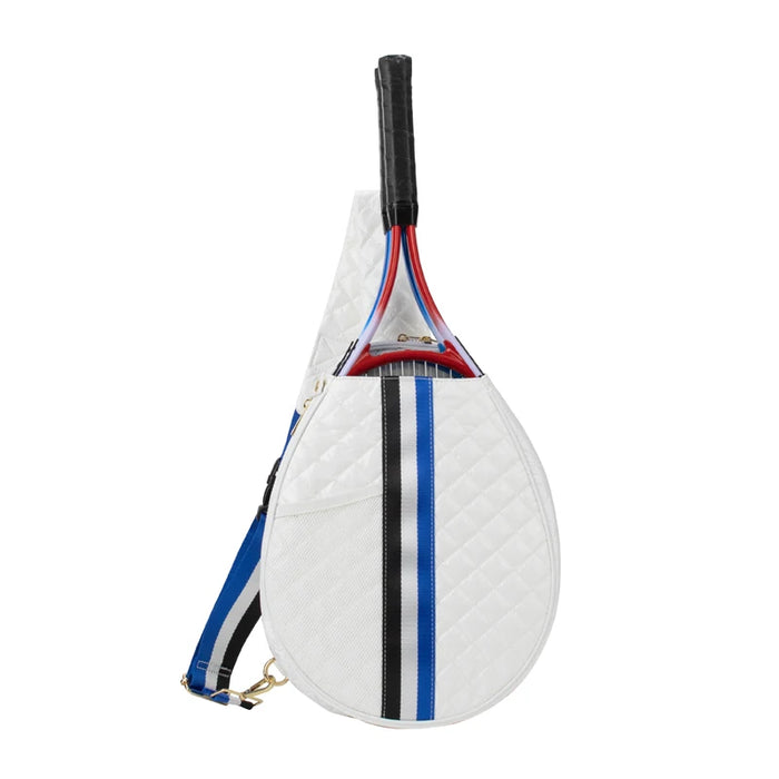Keyo & Co. Tennis Sling Bag | White